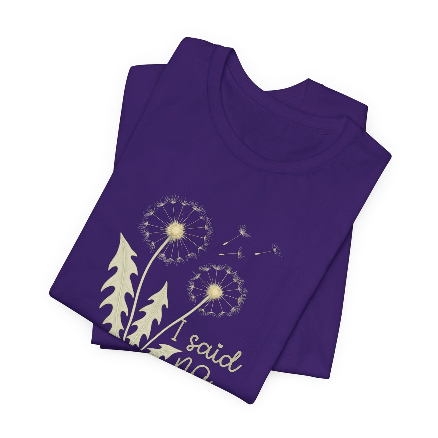 I Said No Gently Dandelion Graphic Tee | Empowering Boundaries Nature Shirt - Spirit Stitch