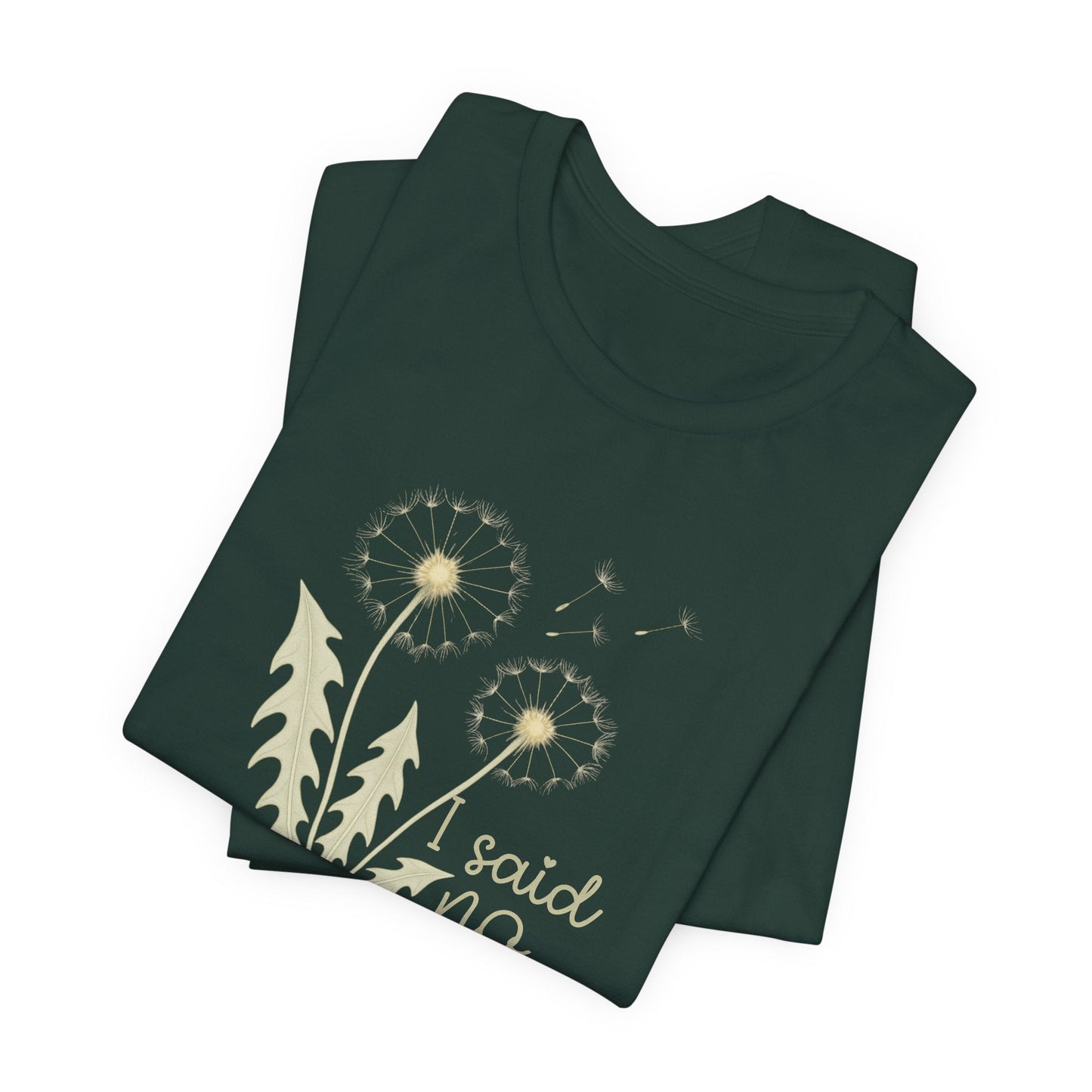 I Said No Gently Dandelion Graphic Tee | Empowering Boundaries Nature Shirt - Spirit Stitch