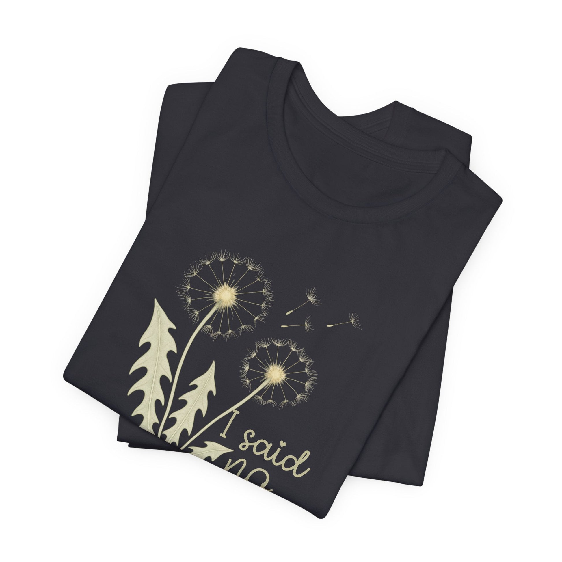 I Said No Gently Dandelion Graphic Tee | Empowering Boundaries Nature Shirt - Spirit Stitch