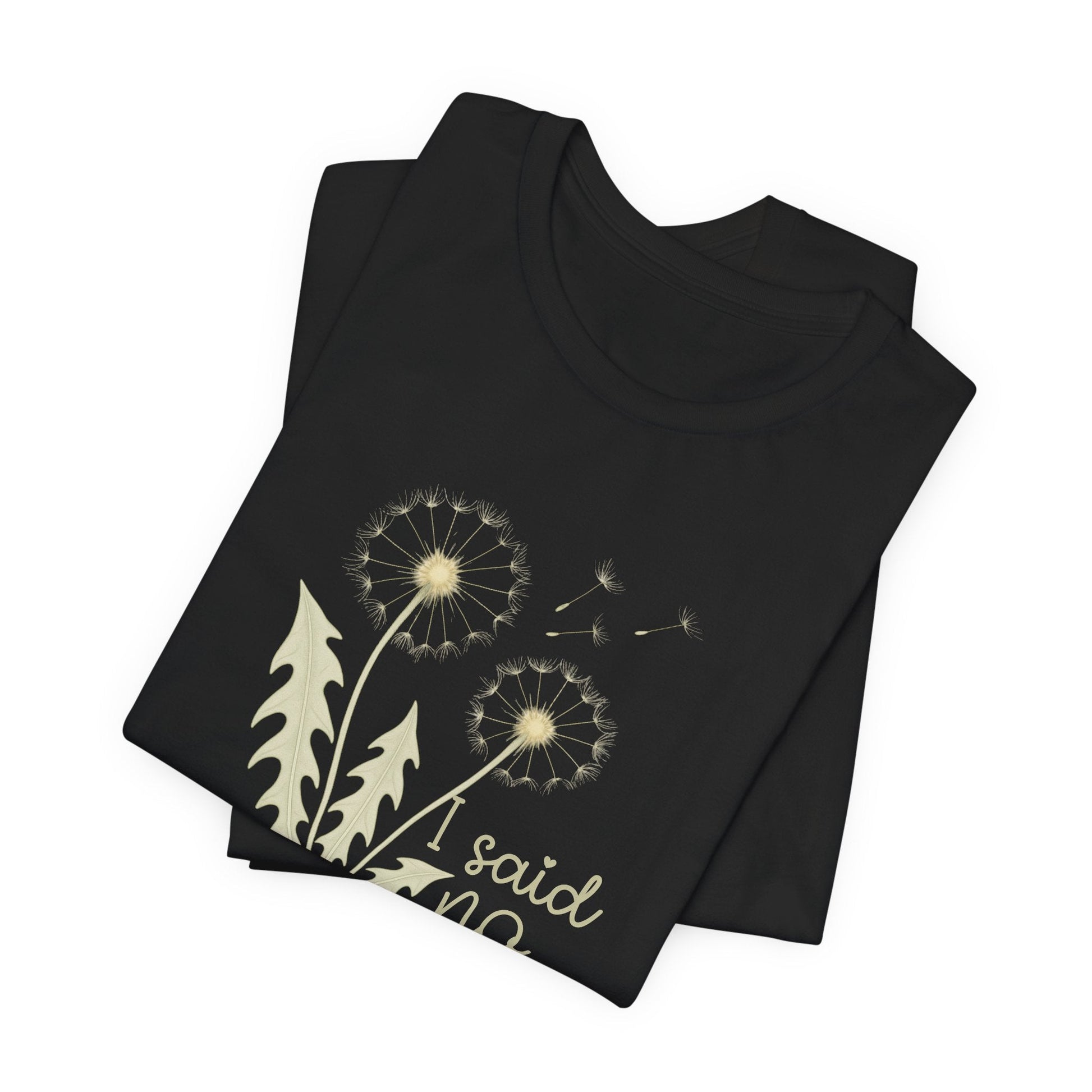I Said No Gently Dandelion Graphic Tee | Empowering Boundaries Nature Shirt - Spirit Stitch