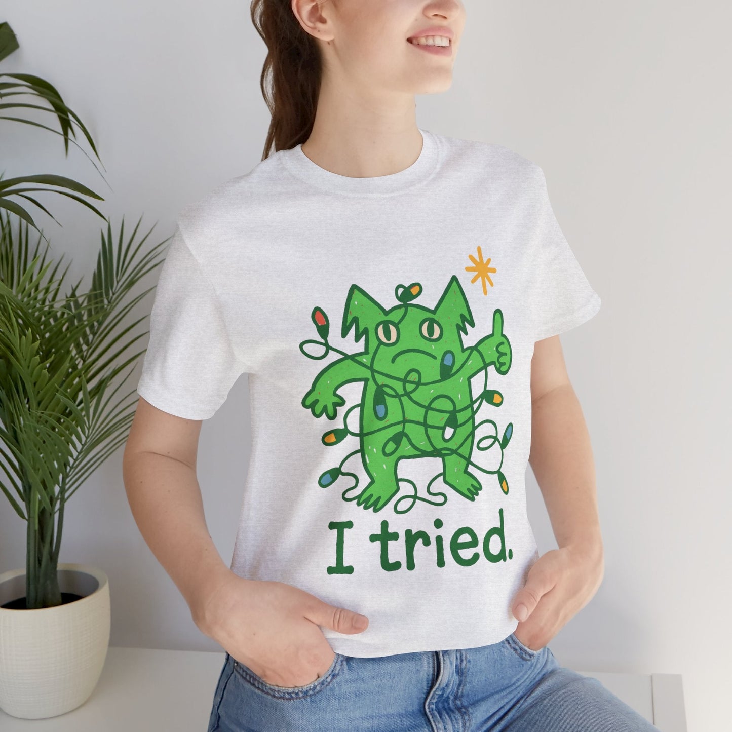 I Tried Emotional Support Gremlin T-Shirt – Funny Pink Unisex Tee, Soft Cotton Comfort Colors Alternative, Stress Relief Shirt, Cute Mental Health Gift - Spirit Stitch