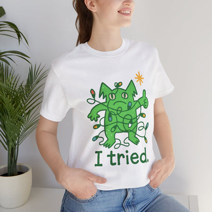 I Tried Emotional Support Gremlin T-Shirt – Funny Pink Unisex Tee, Soft Cotton Comfort Colors Alternative, Stress Relief Shirt, Cute Mental Health Gift - Spirit Stitch