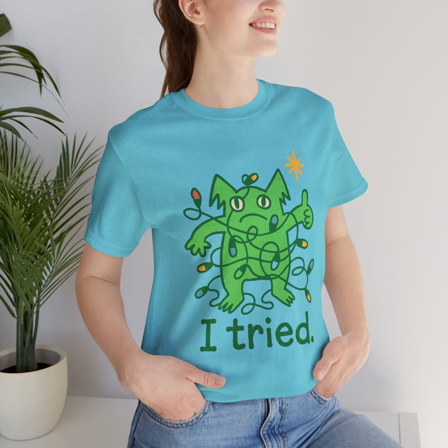 I Tried Emotional Support Gremlin T-Shirt – Funny Pink Unisex Tee, Soft Cotton Comfort Colors Alternative, Stress Relief Shirt, Cute Mental Health Gift - Spirit Stitch
