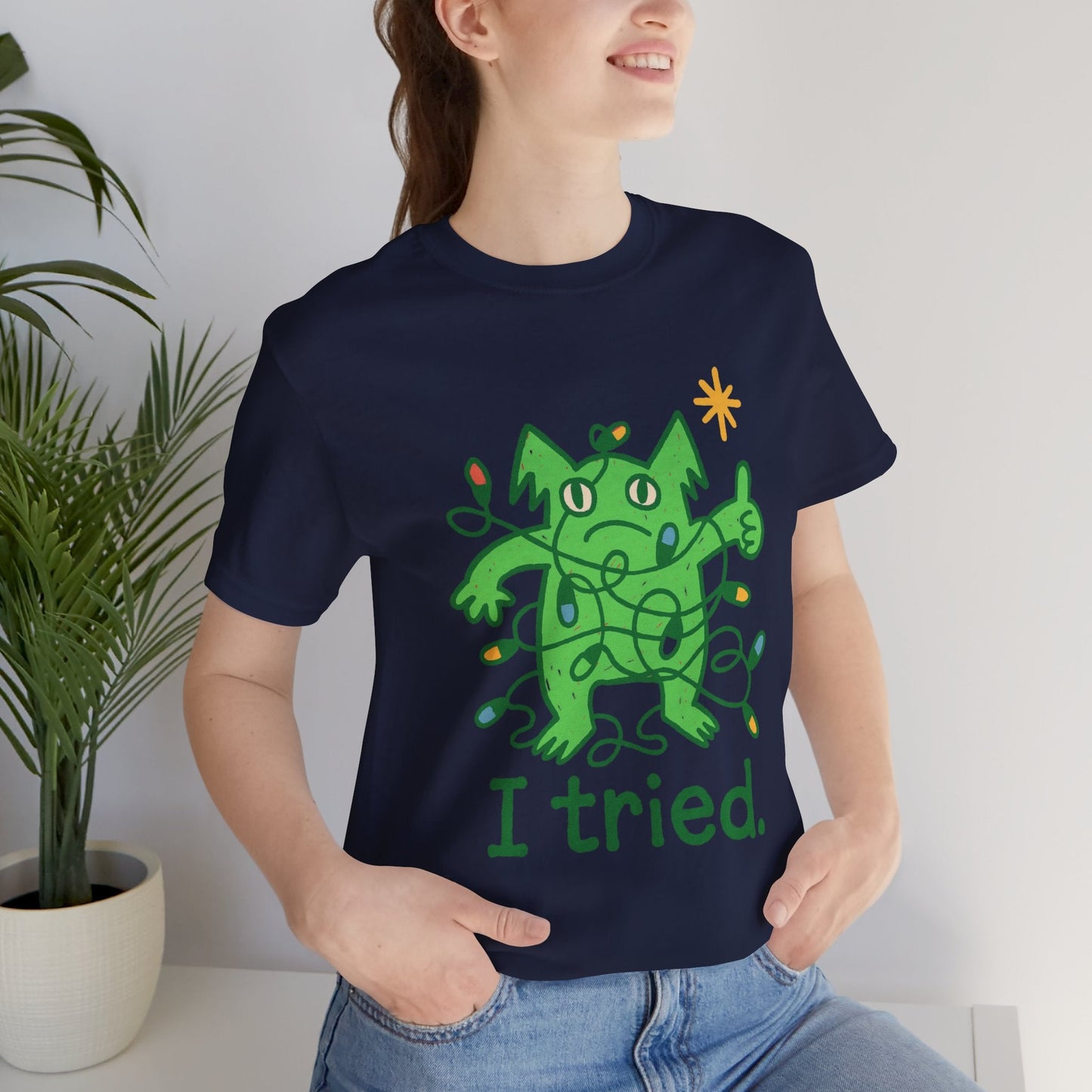I Tried Emotional Support Gremlin T-Shirt – Funny Pink Unisex Tee, Soft Cotton Comfort Colors Alternative, Stress Relief Shirt, Cute Mental Health Gift - Spirit Stitch
