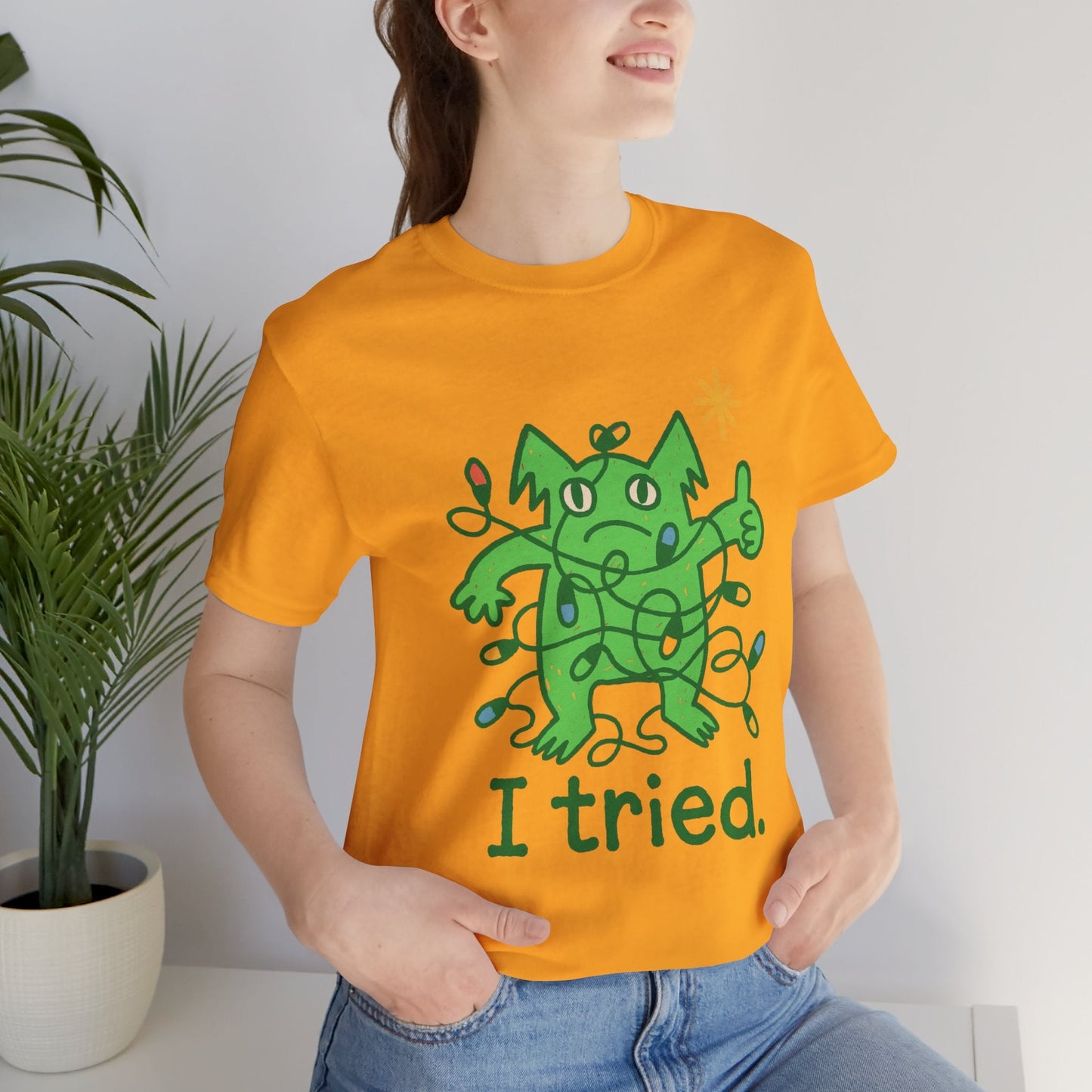 I Tried Emotional Support Gremlin T-Shirt – Funny Pink Unisex Tee, Soft Cotton Comfort Colors Alternative, Stress Relief Shirt, Cute Mental Health Gift - Spirit Stitch