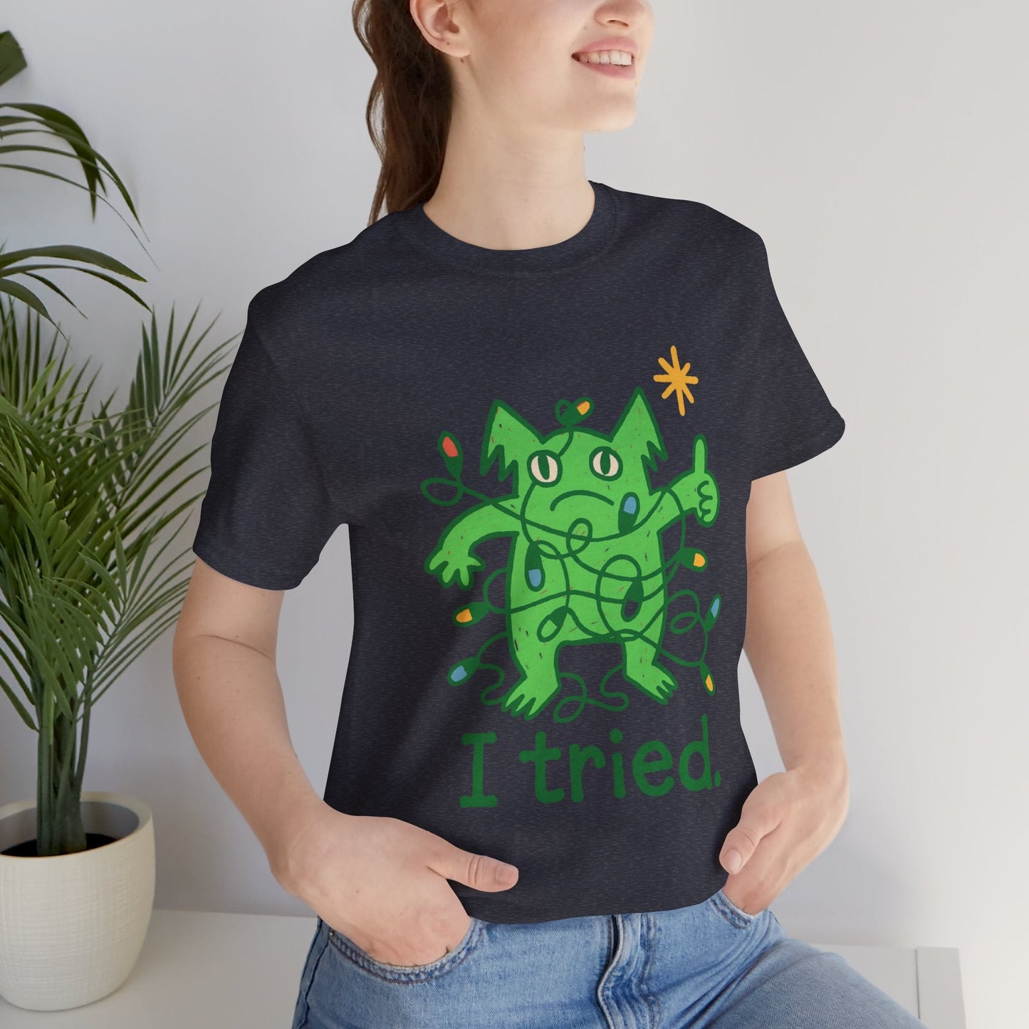 I Tried Emotional Support Gremlin T-Shirt – Funny Pink Unisex Tee, Soft Cotton Comfort Colors Alternative, Stress Relief Shirt, Cute Mental Health Gift - Spirit Stitch