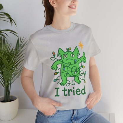 I Tried Emotional Support Gremlin T-Shirt – Funny Pink Unisex Tee, Soft Cotton Comfort Colors Alternative, Stress Relief Shirt, Cute Mental Health Gift - Spirit Stitch