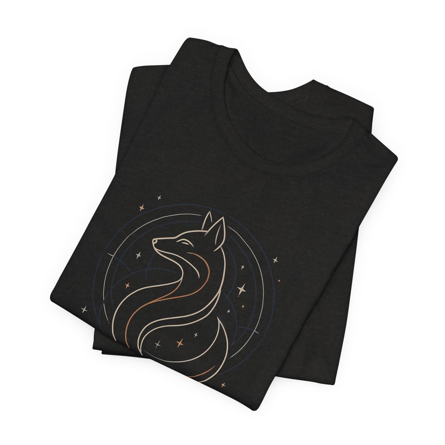 I Walk My Way Celestial Fox Shirt – Mystic Animal Graphic Tee for Free Spirits - Gift for International Self-Care Day.