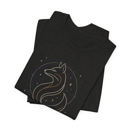 I Walk My Way Celestial Fox Shirt – Mystic Animal Graphic Tee for Free Spirits - Gift for International Self-Care Day.