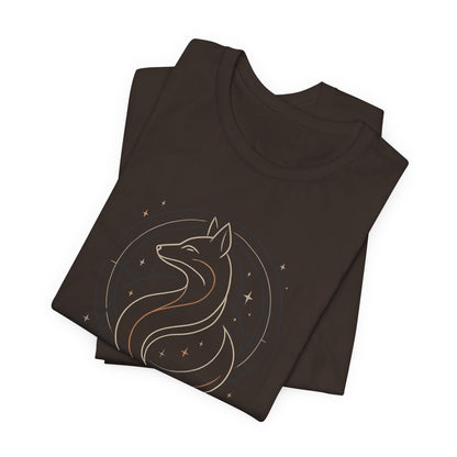 I Walk My Way Celestial Fox Shirt – Mystic Animal Graphic Tee for Free Spirits - Gift for International Self-Care Day.