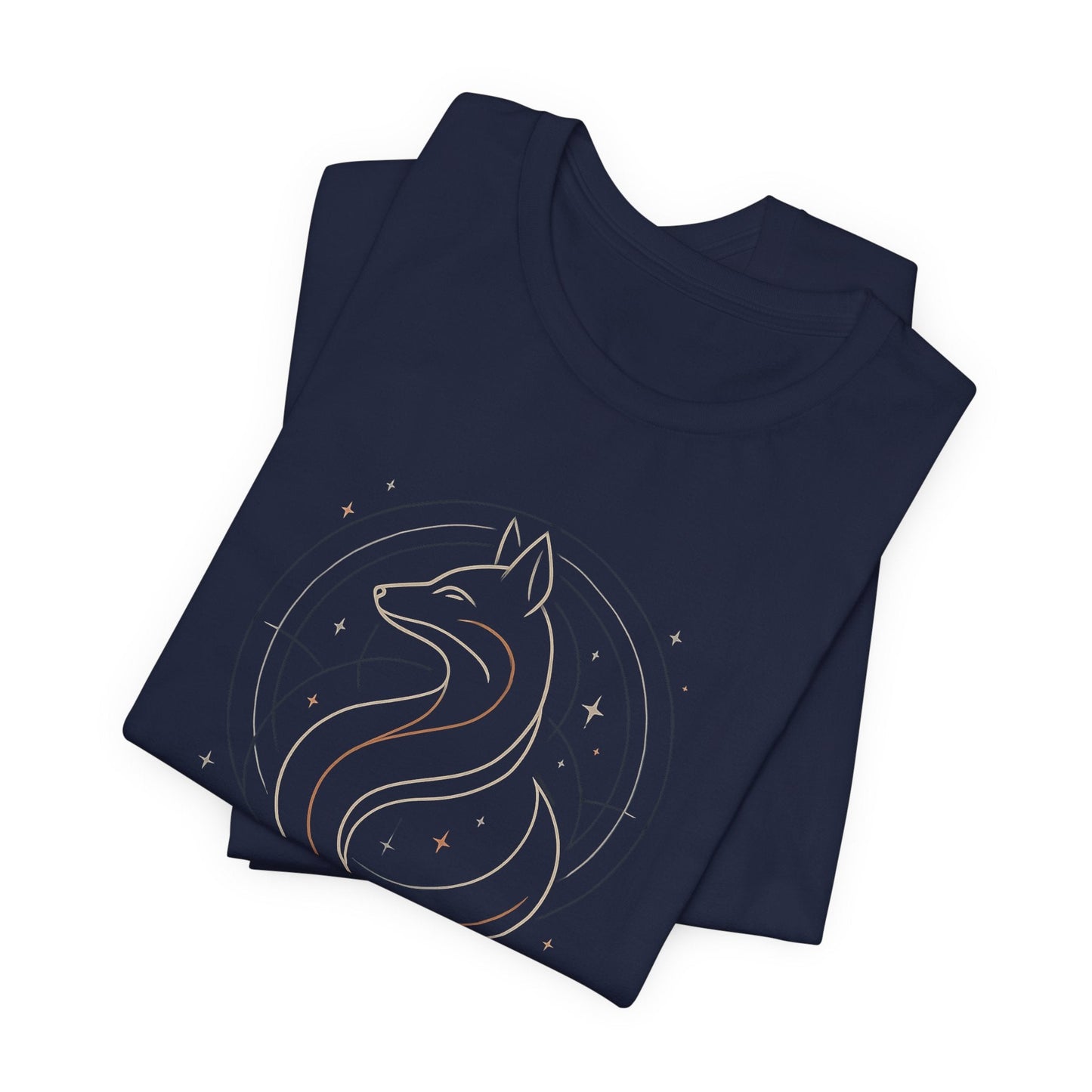 I Walk My Way Celestial Fox Shirt – Mystic Animal Graphic Tee for Free Spirits - Gift for International Self-Care Day.