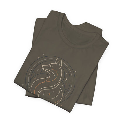 I Walk My Way Celestial Fox Shirt – Mystic Animal Graphic Tee for Free Spirits - Gift for International Self-Care Day.