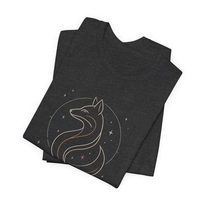I Walk My Way Celestial Fox Shirt – Mystic Animal Graphic Tee for Free Spirits - Gift for International Self-Care Day.