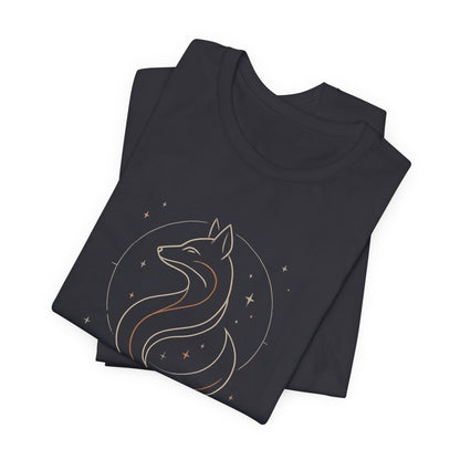 I Walk My Way Celestial Fox Shirt – Mystic Animal Graphic Tee for Free Spirits - Gift for International Self-Care Day.