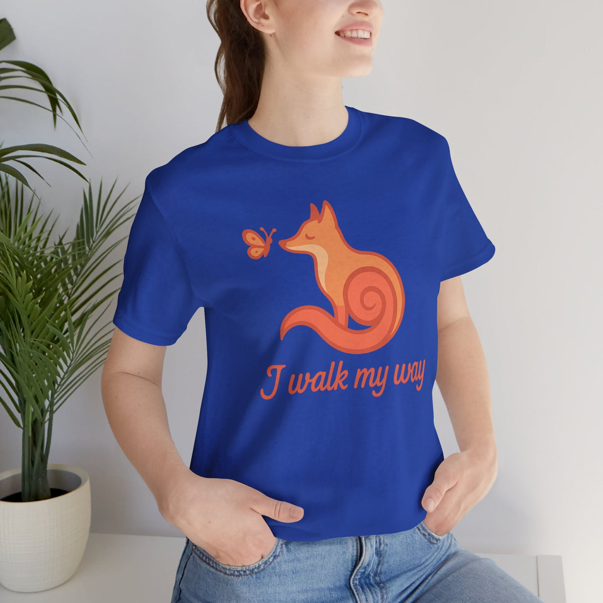 I Walk My Way Fox Shirt – Whimsical Animal Graphic Tee - Spirit Stitch