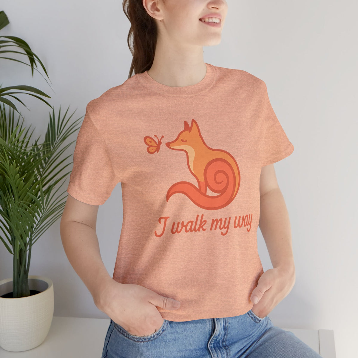 I Walk My Way Fox Shirt – Whimsical Animal Graphic Tee - Spirit Stitch