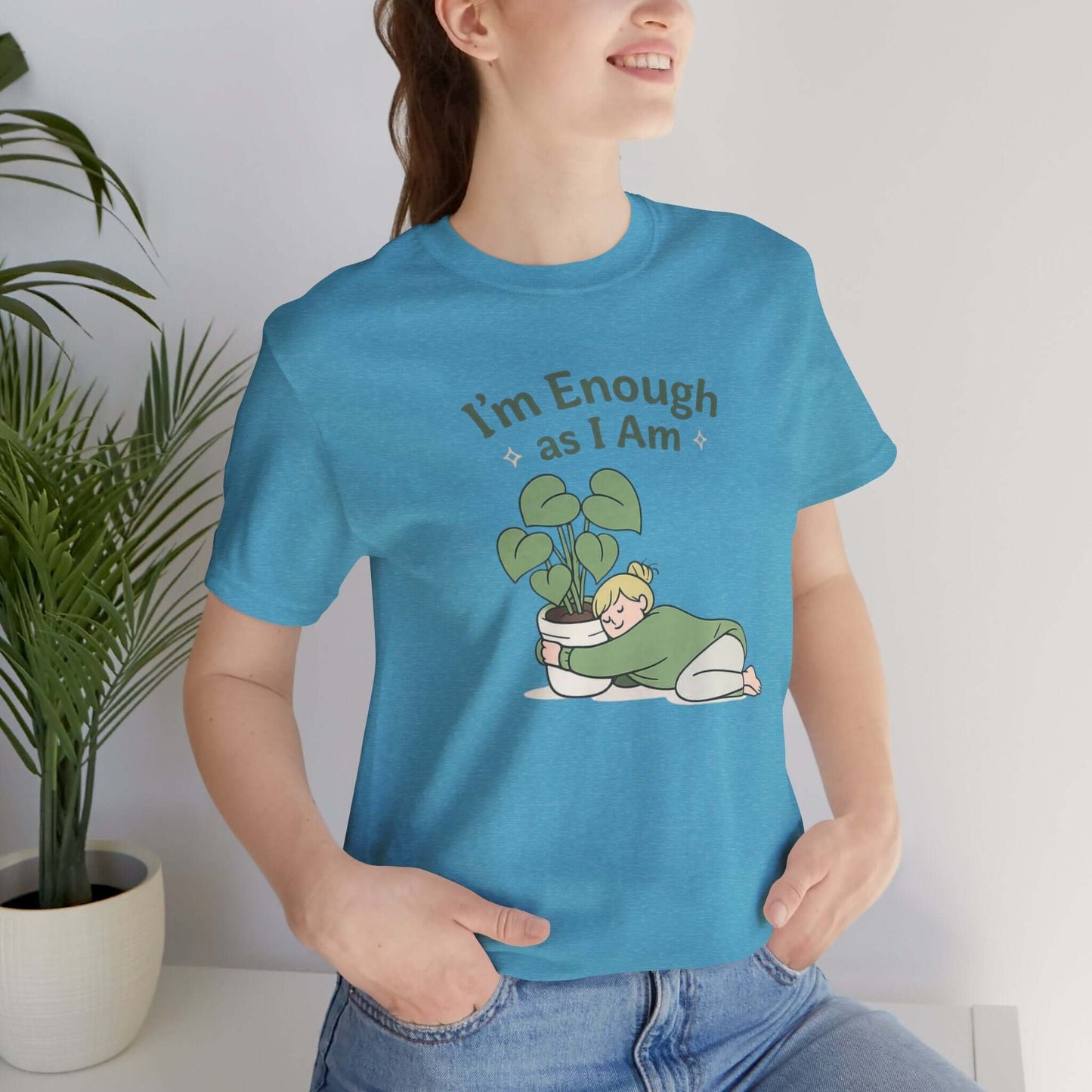 I’m Enough As I Am T-Shirt – Cute Self - Love Graphic Tee – Soft Affirmation Shirt for Women - Spirit Stitch