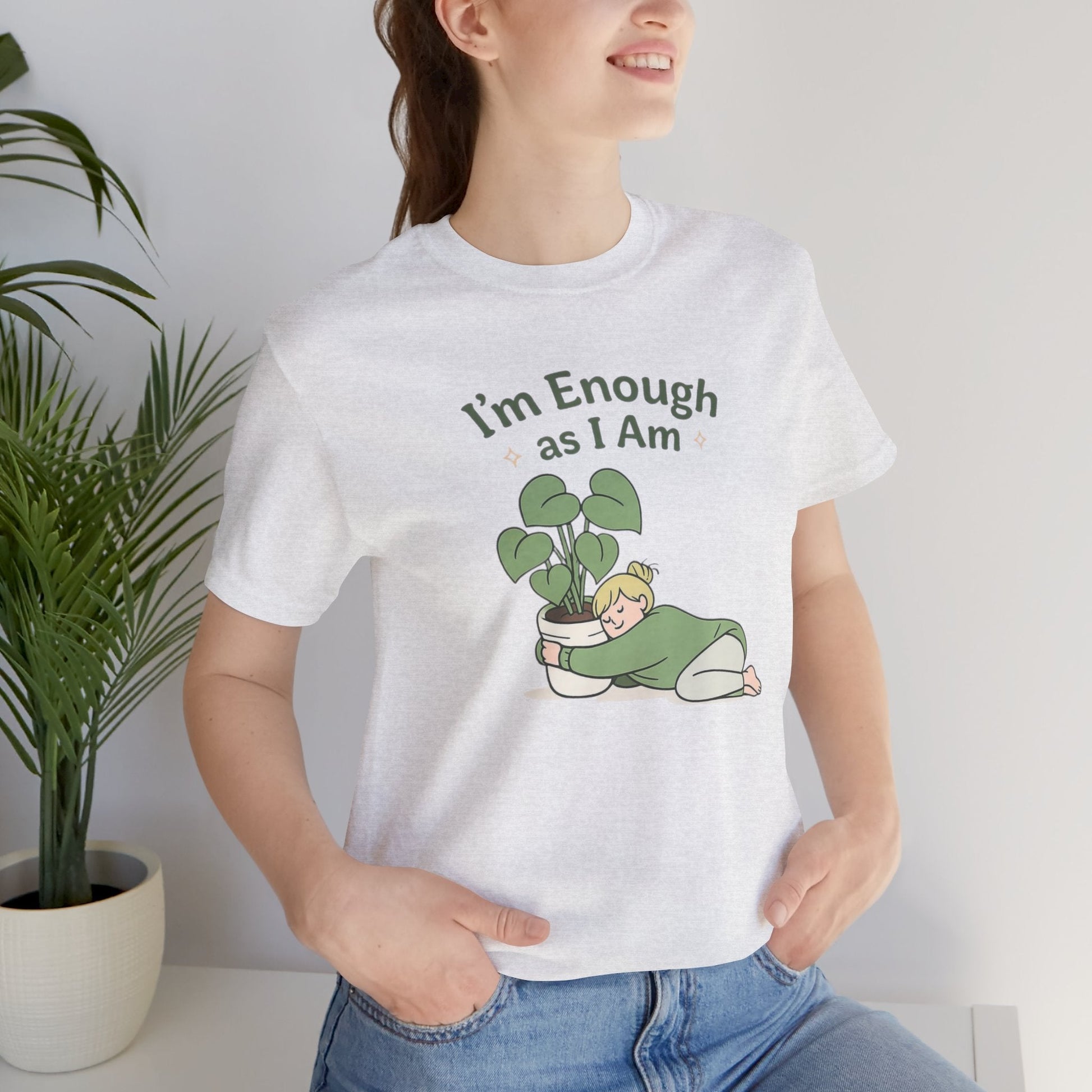 I’m Enough As I Am T-Shirt – Cute Self - Love Graphic Tee – Soft Affirmation Shirt for Women - Spirit Stitch
