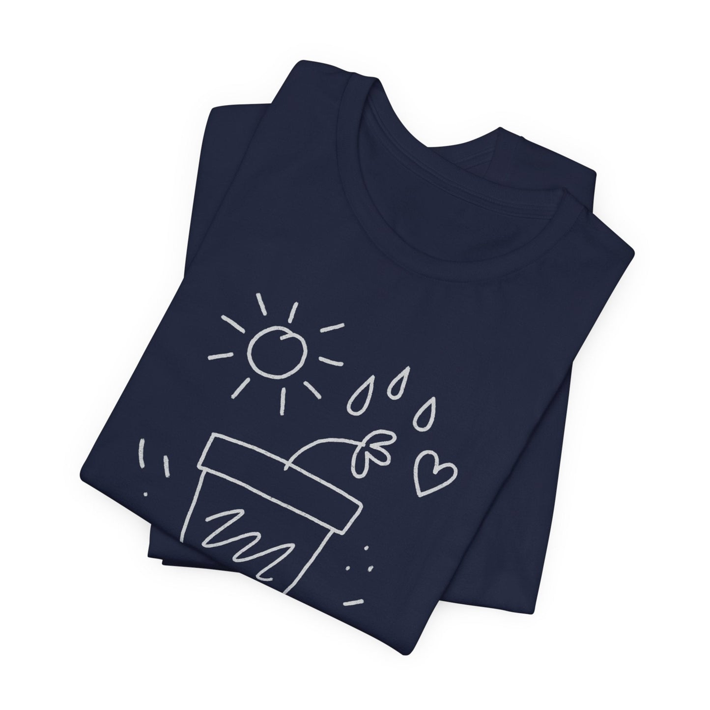 I’m Growing, Not Rushing – Gentle Progress Black T-Shirt - Spirit Stitch