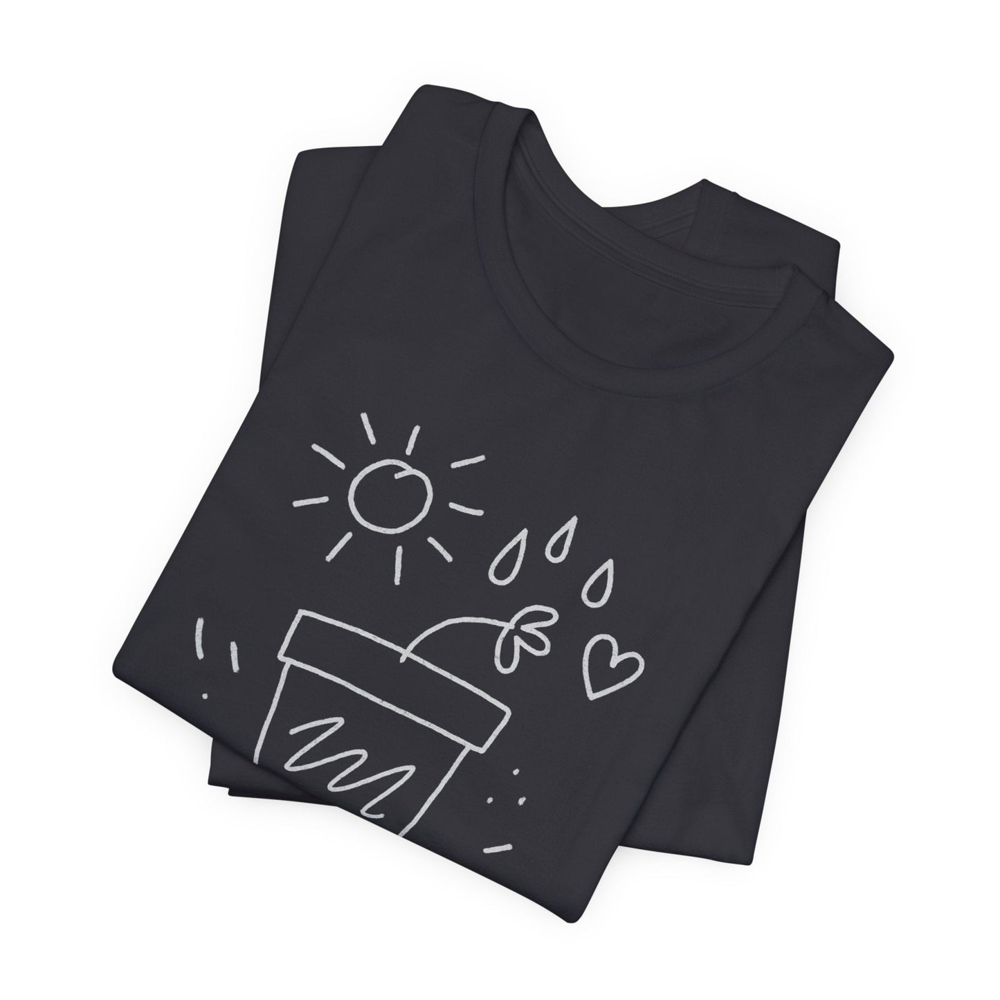 I’m Growing, Not Rushing – Gentle Progress Black T-Shirt - Spirit Stitch