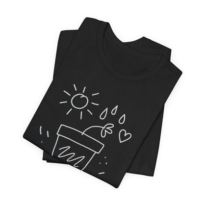 I’m Growing, Not Rushing – Gentle Progress Black T-Shirt - Spirit Stitch