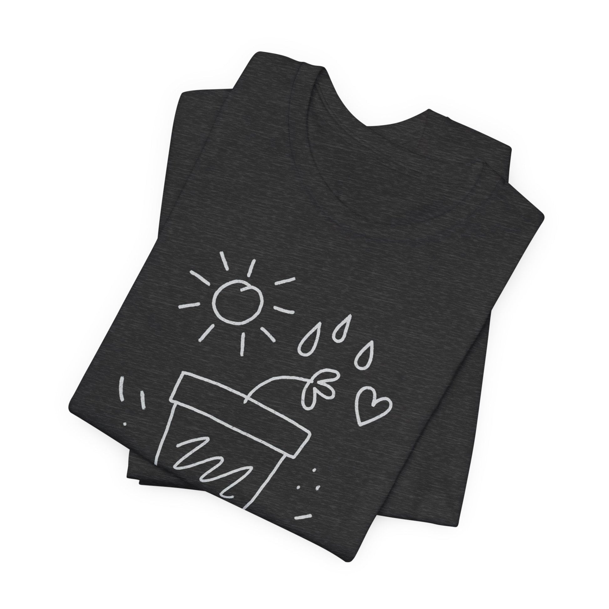 I’m Growing, Not Rushing – Gentle Progress Black T-Shirt - Spirit Stitch