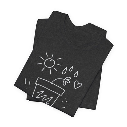 I’m Growing, Not Rushing – Gentle Progress Black T-Shirt - Spirit Stitch