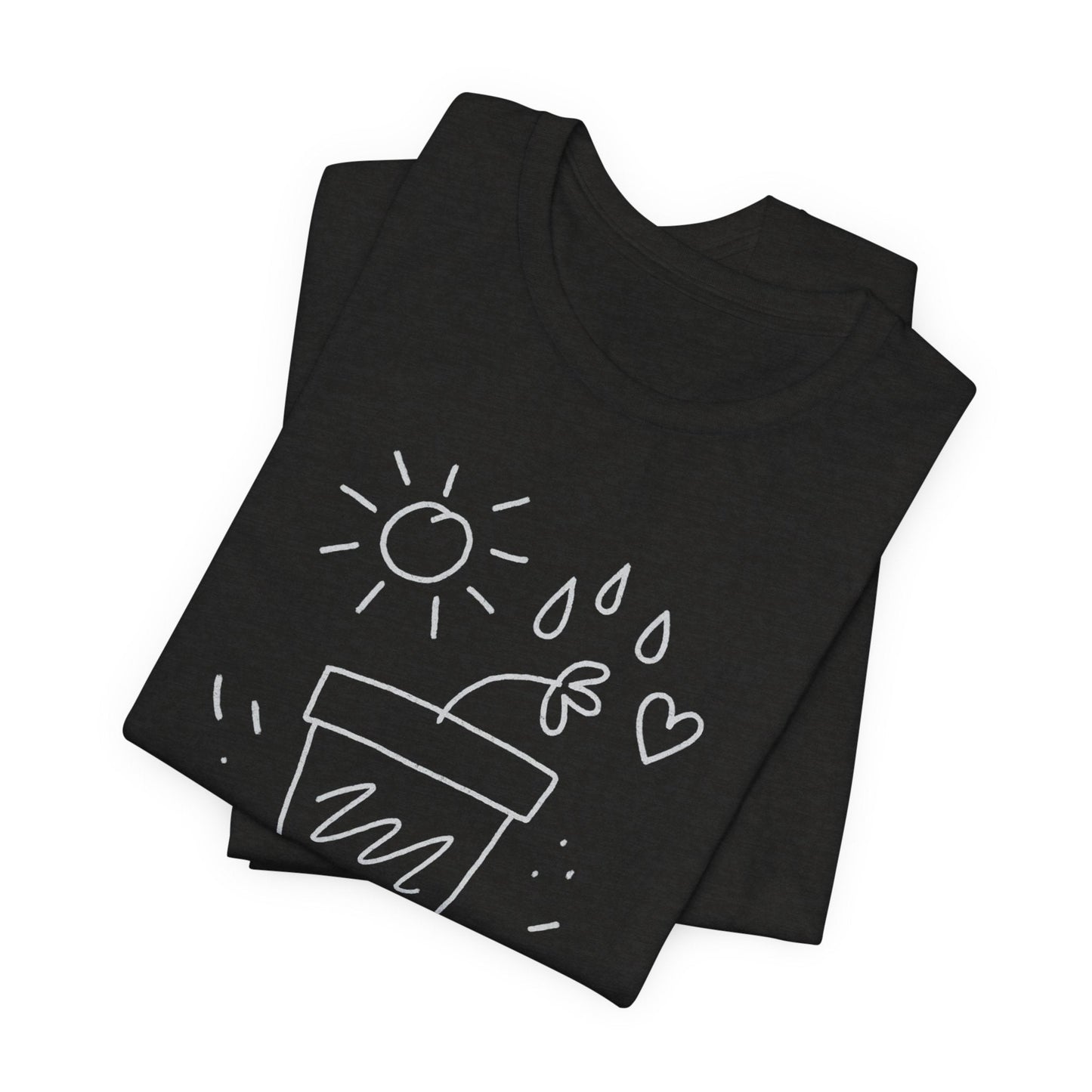 I’m Growing, Not Rushing – Gentle Progress Black T-Shirt - Spirit Stitch