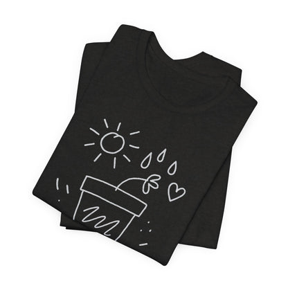 I’m Growing, Not Rushing – Gentle Progress Black T-Shirt - Spirit Stitch