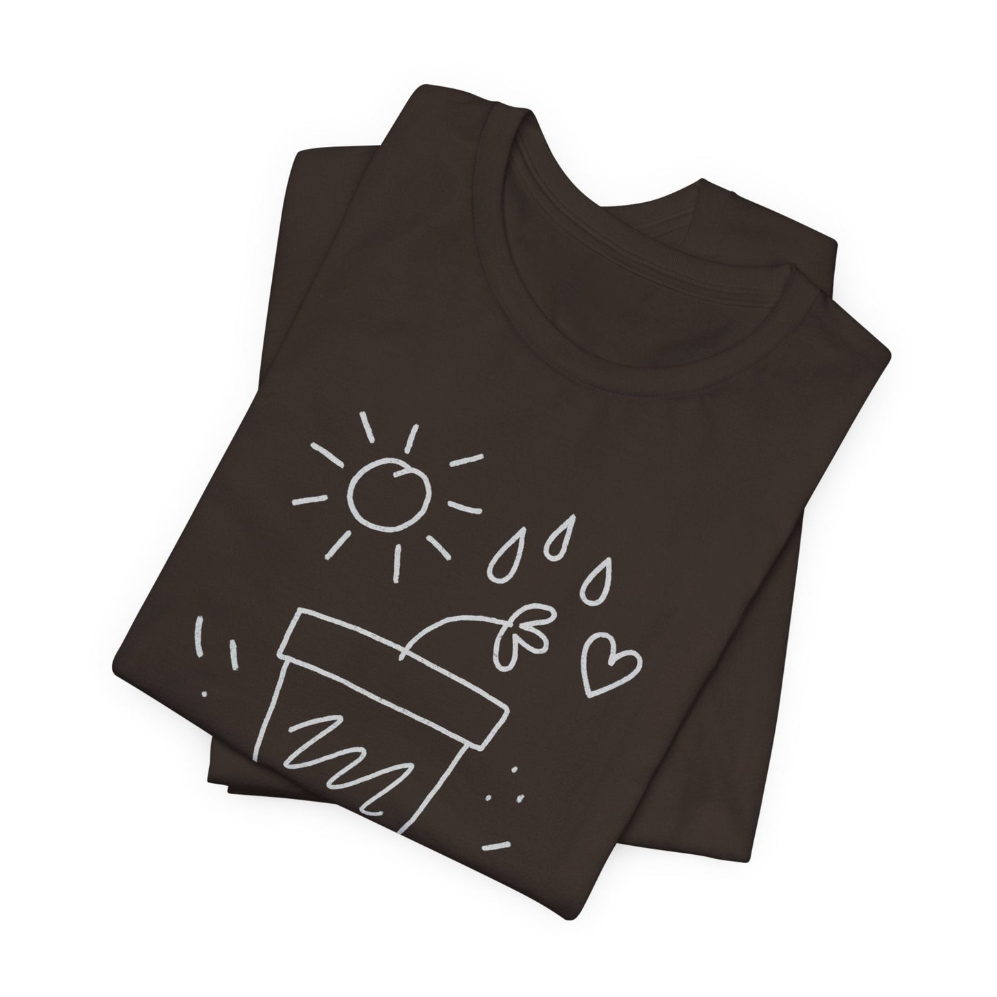 I’m Growing, Not Rushing – Gentle Progress Black T-Shirt - Spirit Stitch