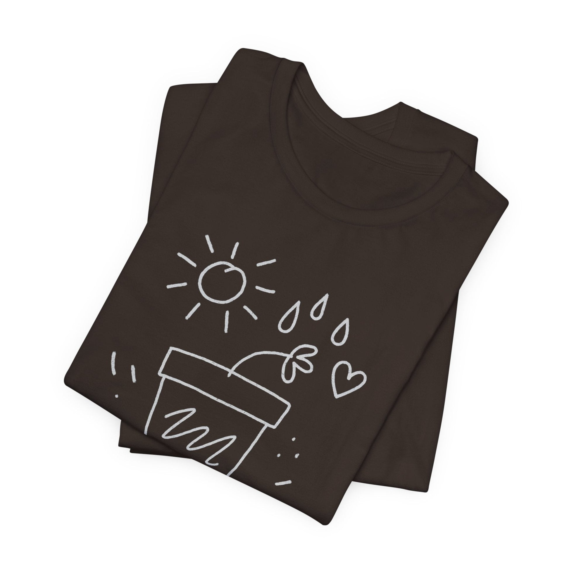 I’m Growing, Not Rushing – Gentle Progress Black T-Shirt - Spirit Stitch