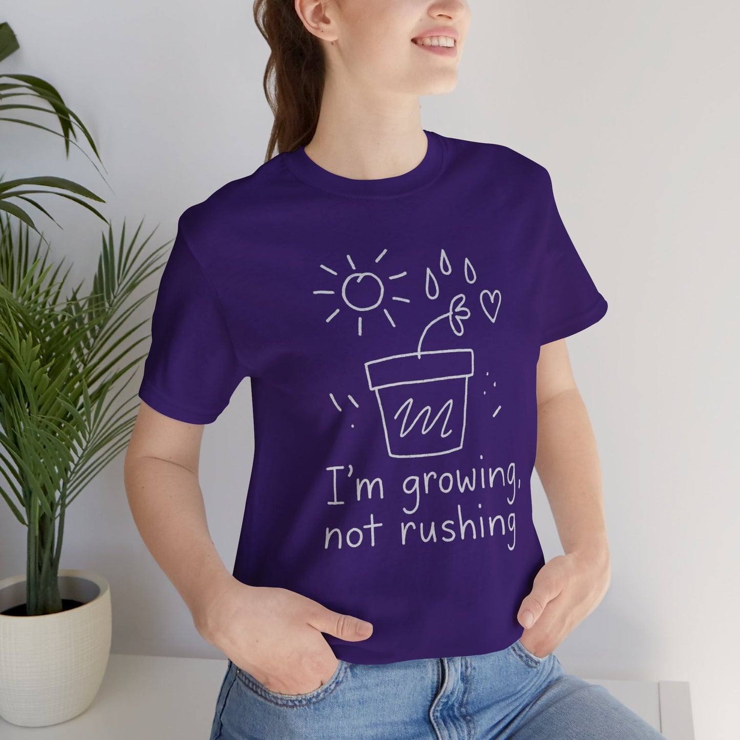 I’m Growing, Not Rushing – Gentle Progress Black T-Shirt - Spirit Stitch