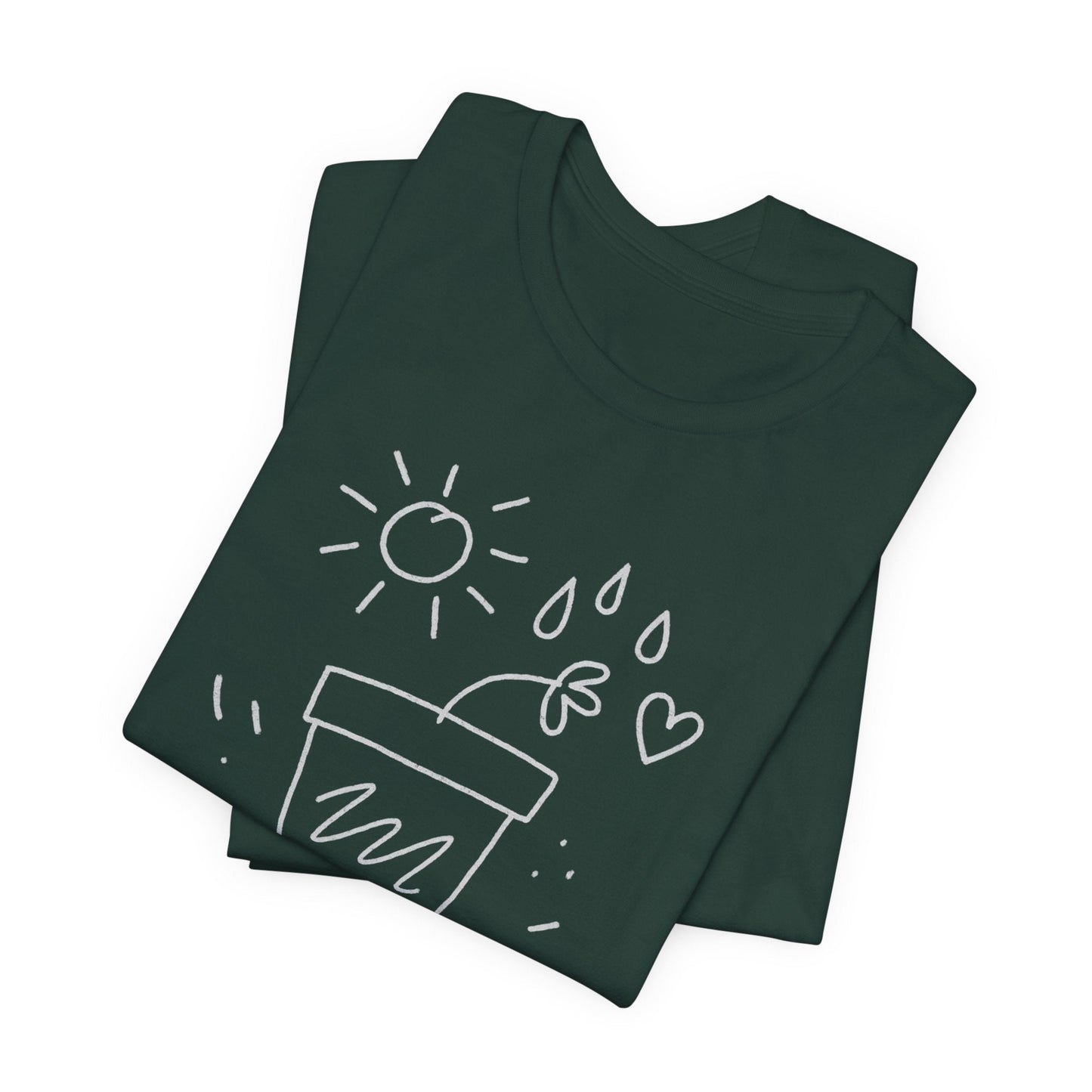 I’m Growing, Not Rushing – Gentle Progress Black T-Shirt - Spirit Stitch