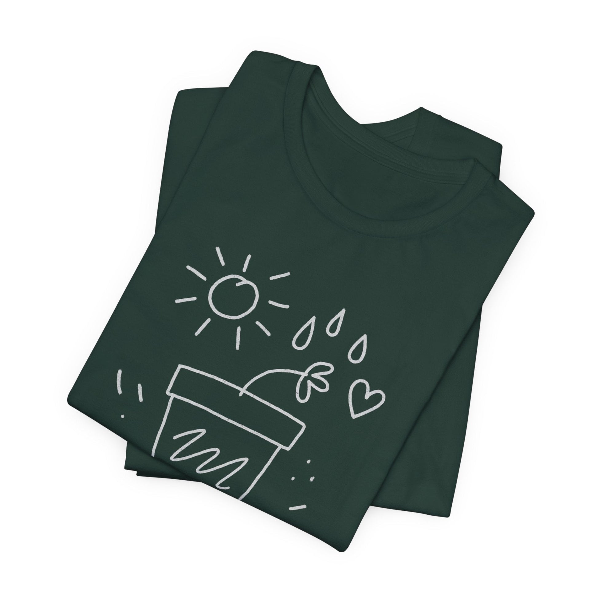 I’m Growing, Not Rushing – Gentle Progress Black T-Shirt - Spirit Stitch