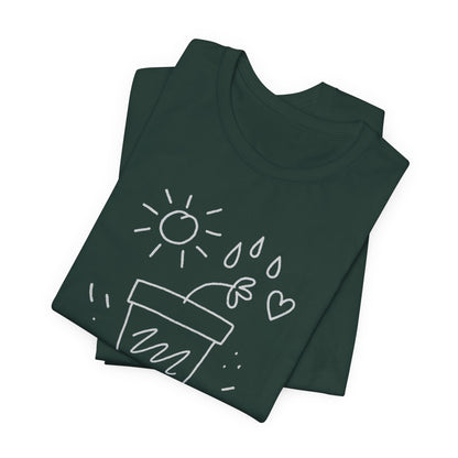 I’m Growing, Not Rushing – Gentle Progress Black T-Shirt - Spirit Stitch
