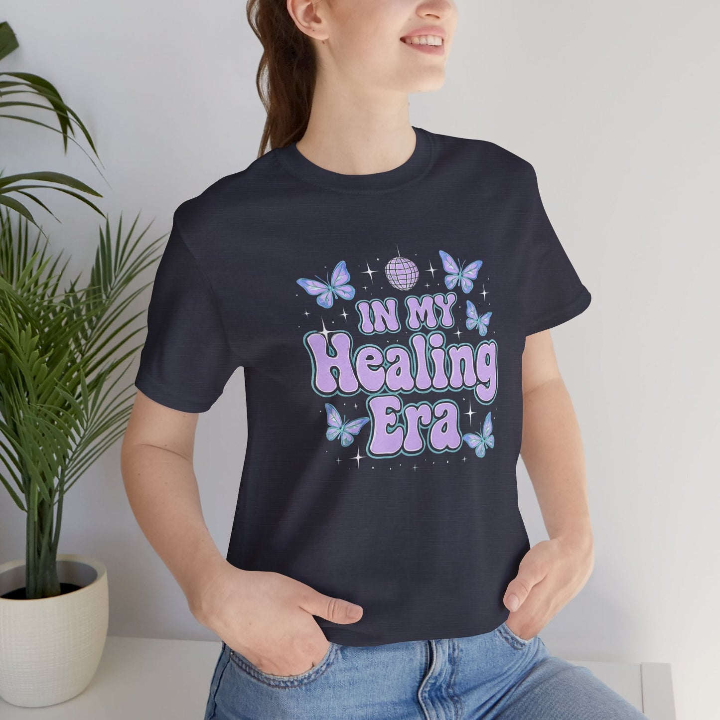 In My Healing Era Shirt – Retro Butterfly Self - Care Tee - Spirit Stitch
