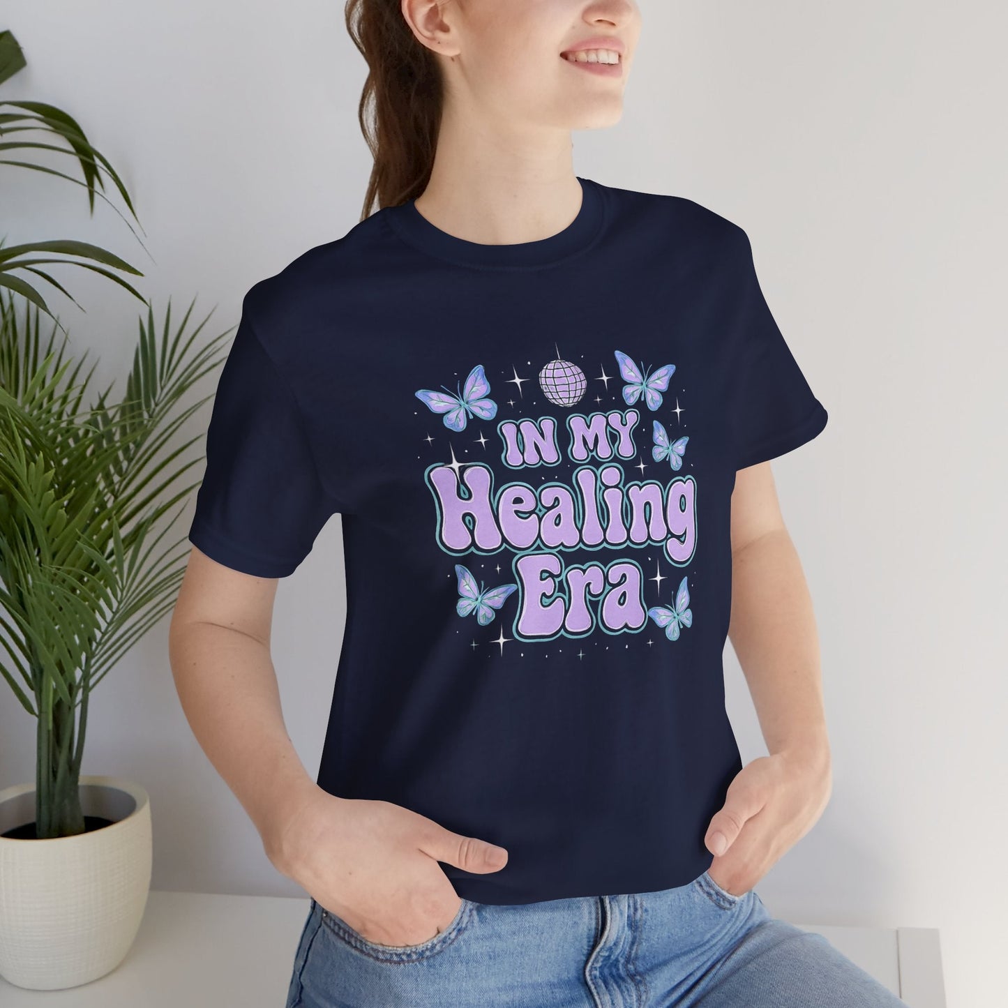 In My Healing Era Shirt – Retro Butterfly Self - Care Tee - Spirit Stitch