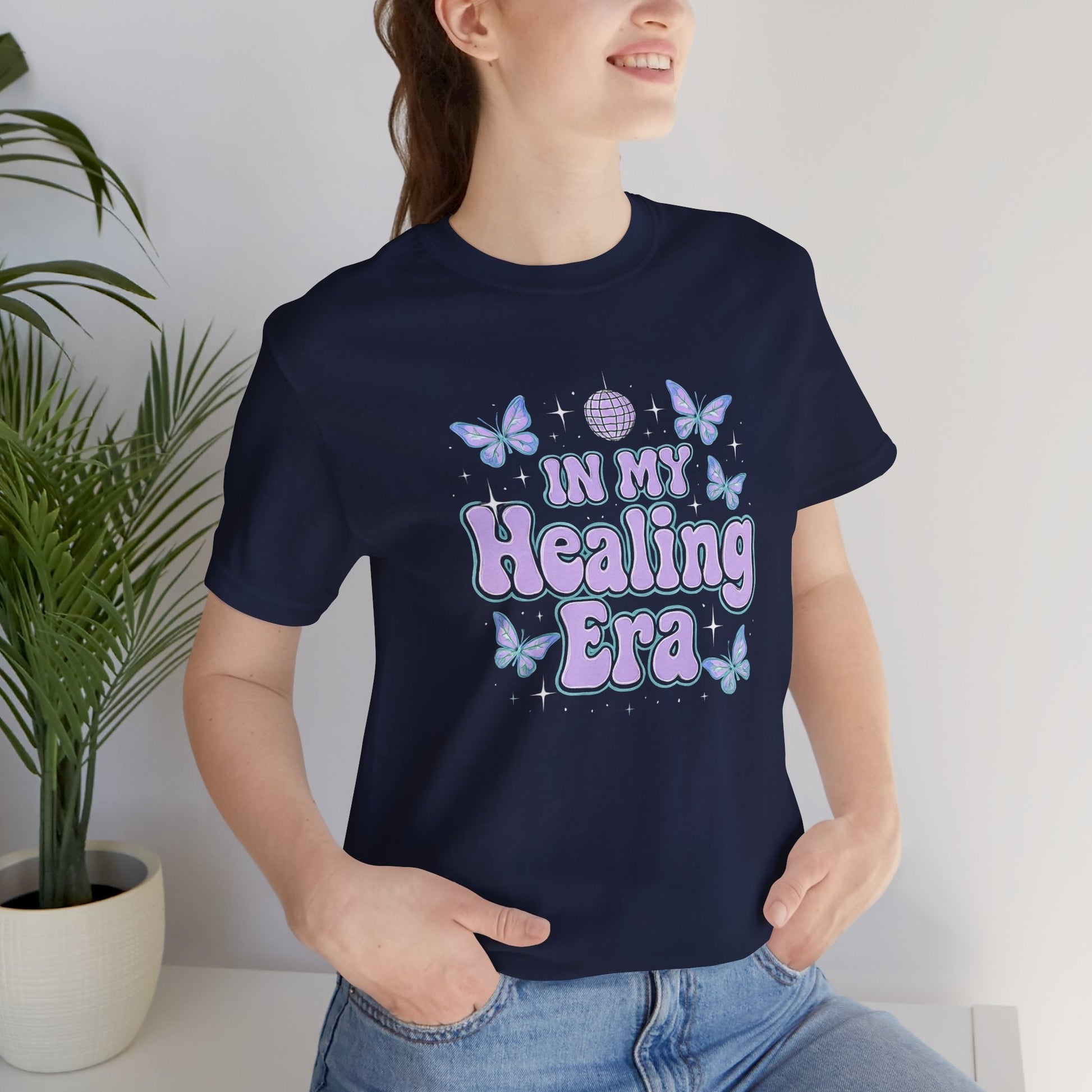 In My Healing Era Shirt – Retro Butterfly Self - Care Tee - Spirit Stitch