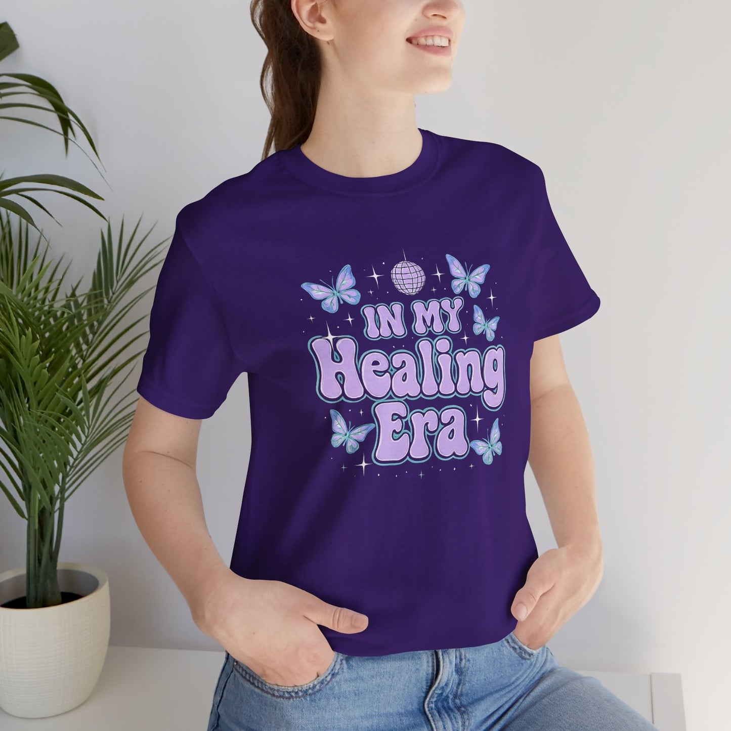 In My Healing Era Shirt – Retro Butterfly Self - Care Tee - Spirit Stitch