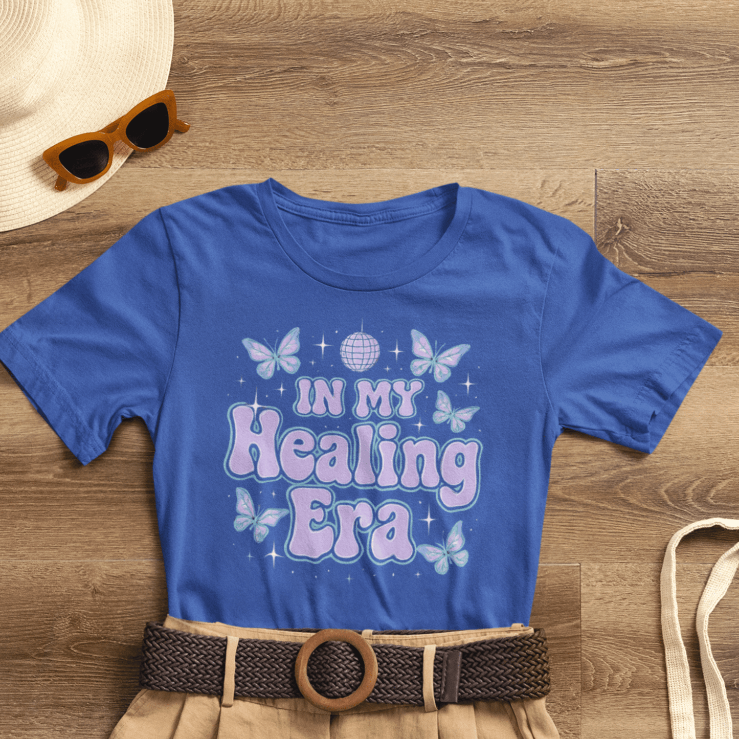 In My Healing Era Shirt – Retro Butterfly Self - Care Tee - Spirit Stitch