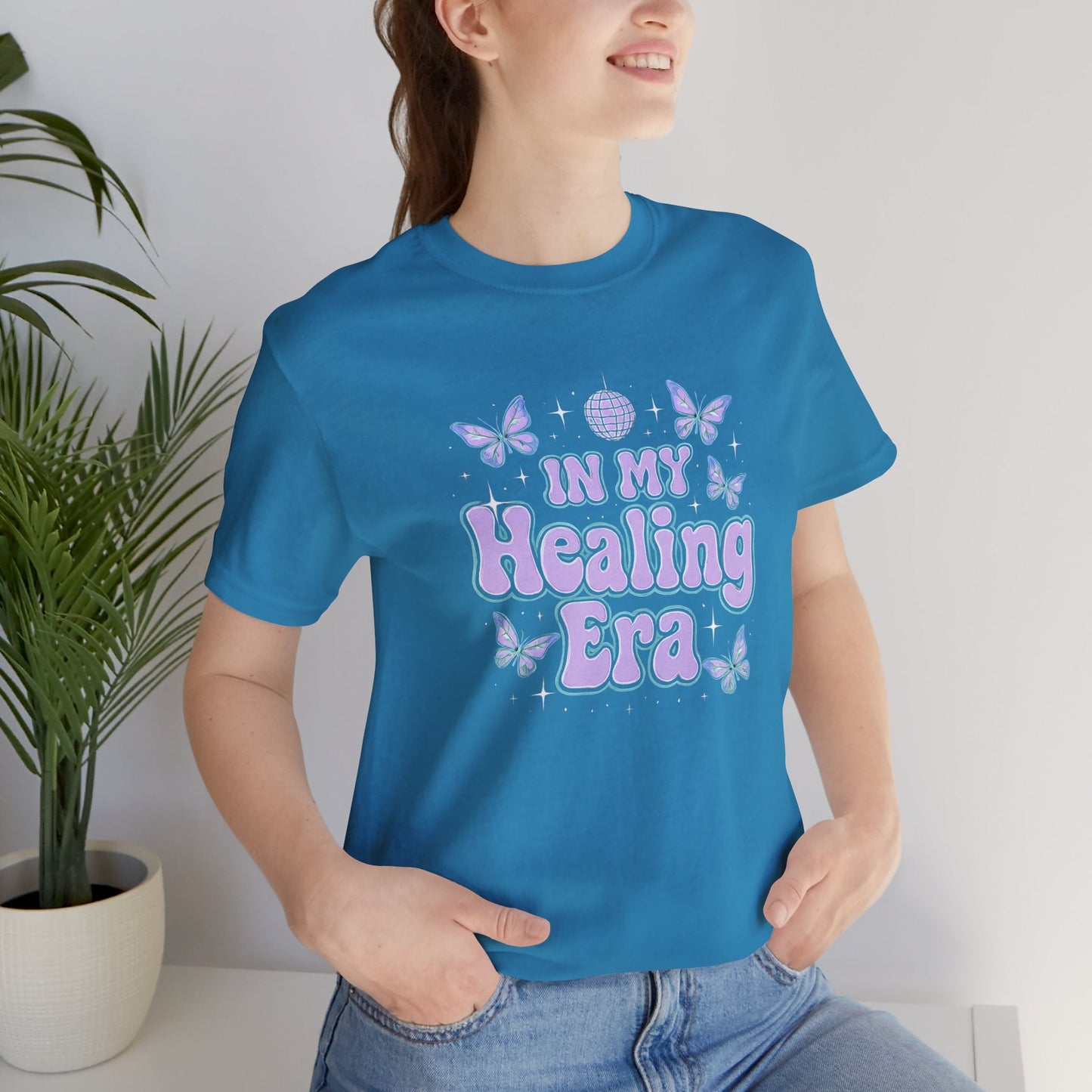 In My Healing Era Shirt – Retro Butterfly Self - Care Tee - Spirit Stitch