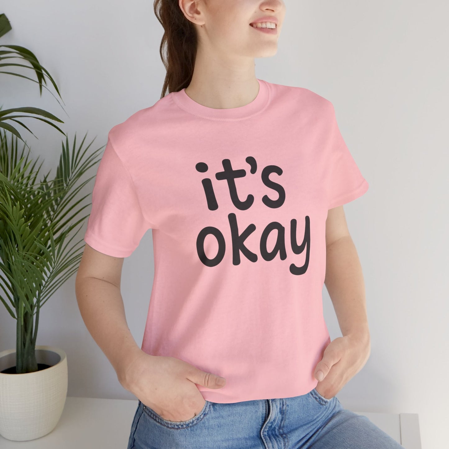 It’s Okay T-Shirt — Minimal Comfort Tee for Mental Health & Self Care - Spirit Stitch