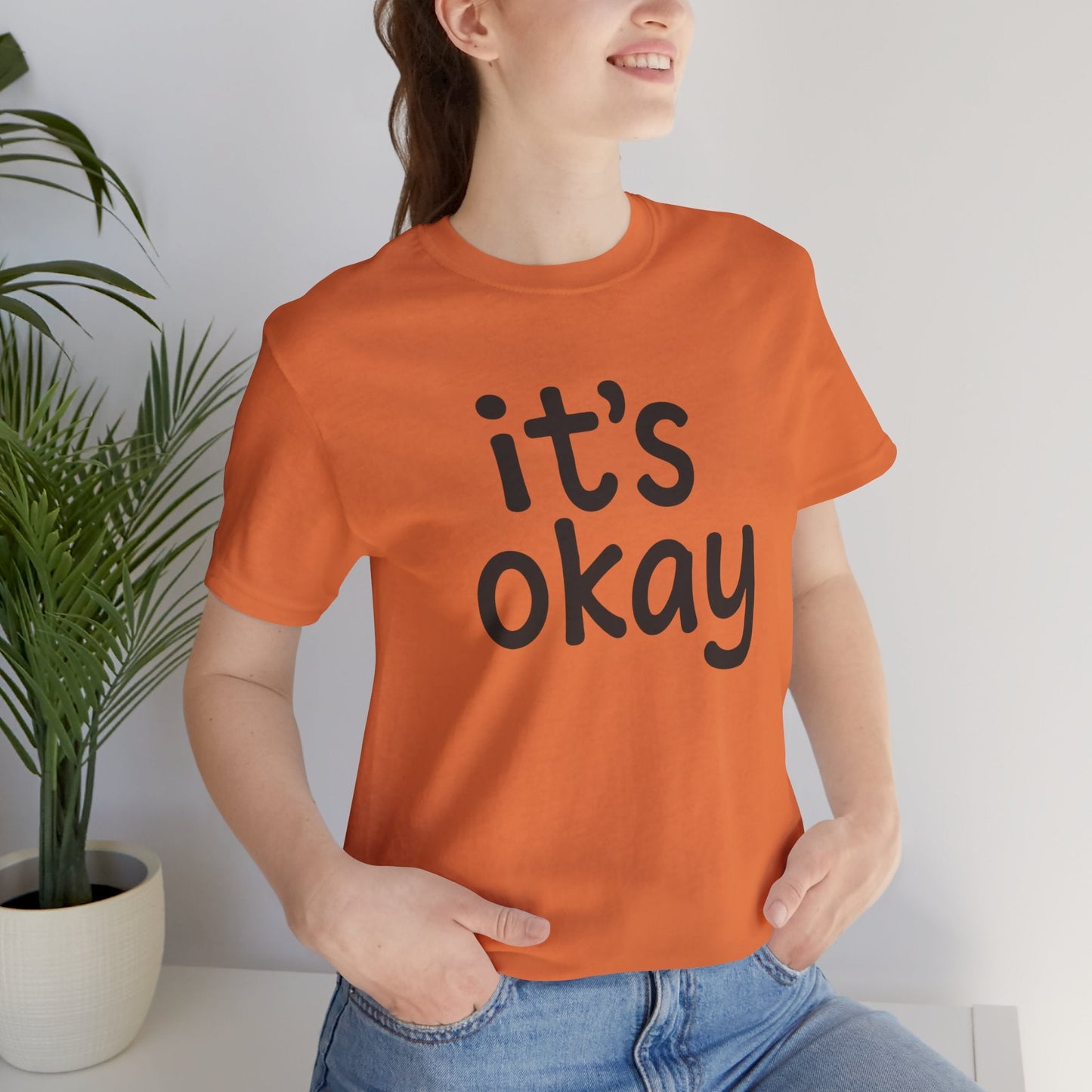 It’s Okay T-Shirt — Minimal Comfort Tee for Mental Health & Self Care - Spirit Stitch