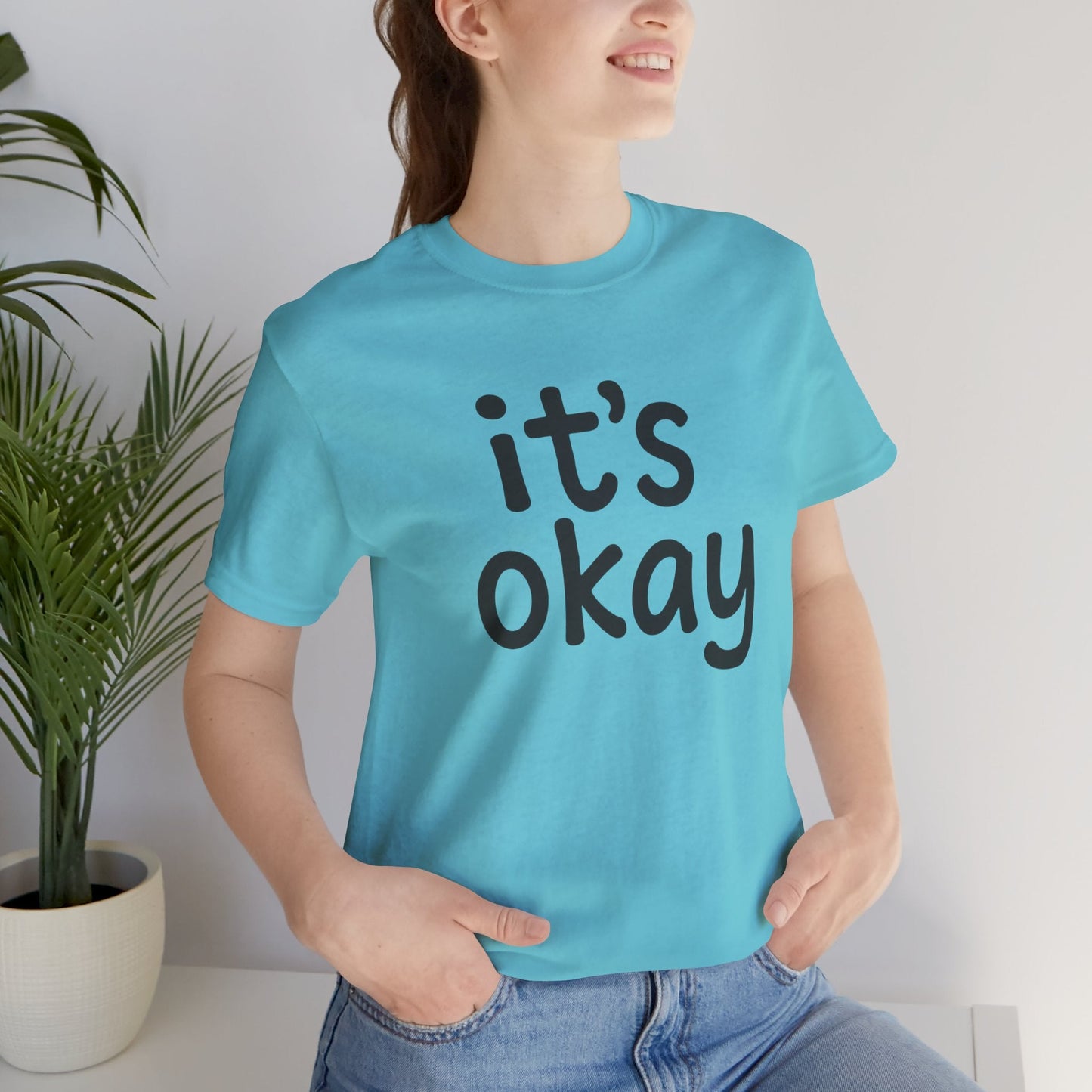 It’s Okay T-Shirt — Minimal Comfort Tee for Mental Health & Self Care - Spirit Stitch
