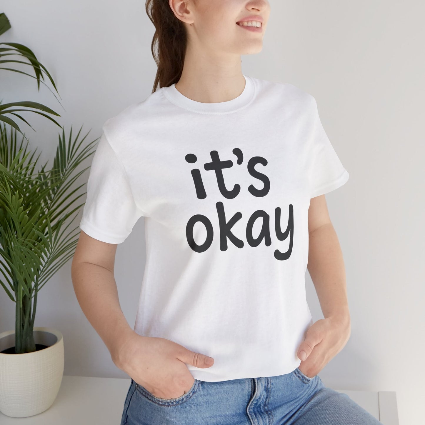 It’s Okay T-Shirt — Minimal Comfort Tee for Mental Health & Self Care - Spirit Stitch