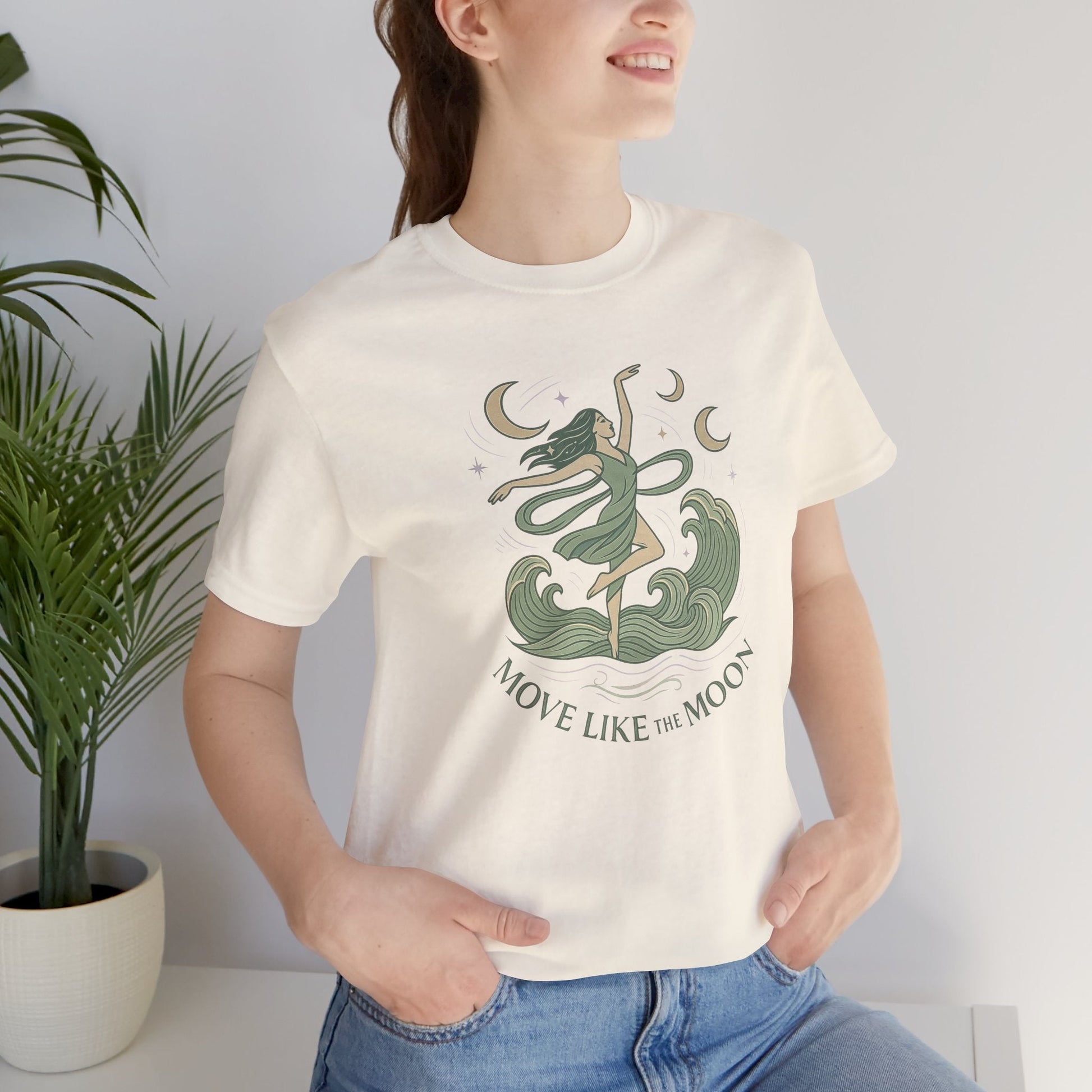 Move Like the Moon Shirt | Lunar Flow Tee | Celestial Feminine Energy Top | Gentle Rebels Collection - Spirit Stitch