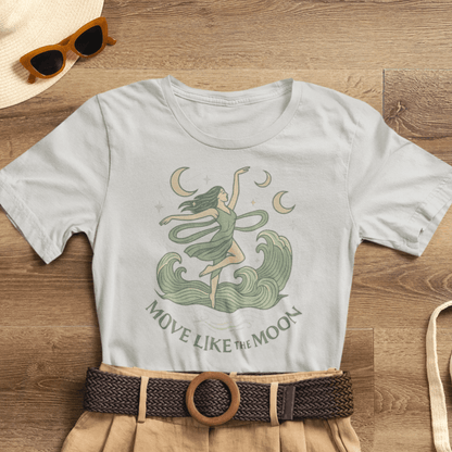 Move Like the Moon Shirt | Lunar Flow Tee | Celestial Feminine Energy Top | Gentle Rebels Collection - Spirit Stitch