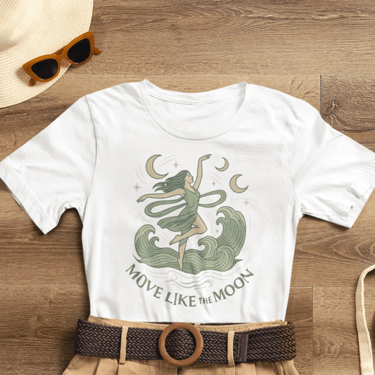 Move Like the Moon Shirt | Lunar Flow Tee | Celestial Feminine Energy Top | Gentle Rebels Collection - Spirit Stitch
