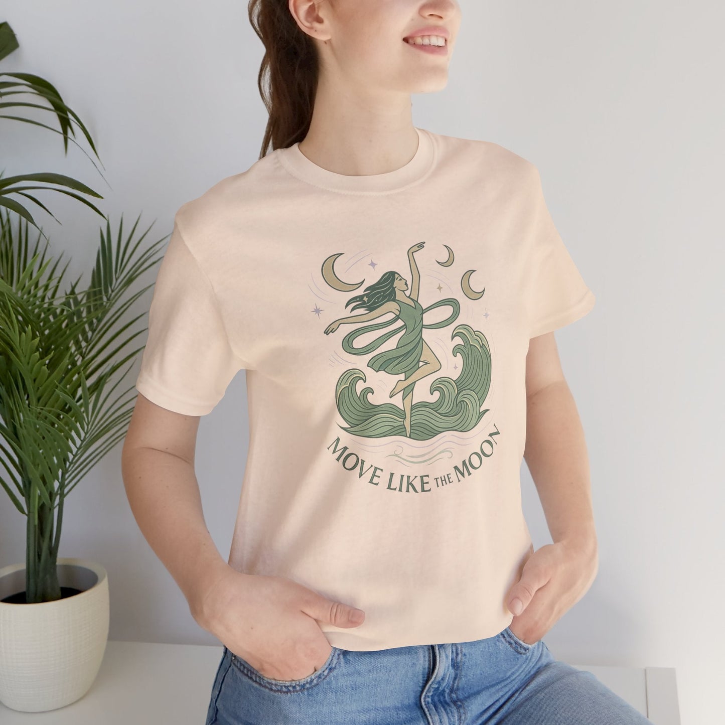 Move Like the Moon Shirt | Lunar Flow Tee | Celestial Feminine Energy Top | Gentle Rebels Collection - Spirit Stitch