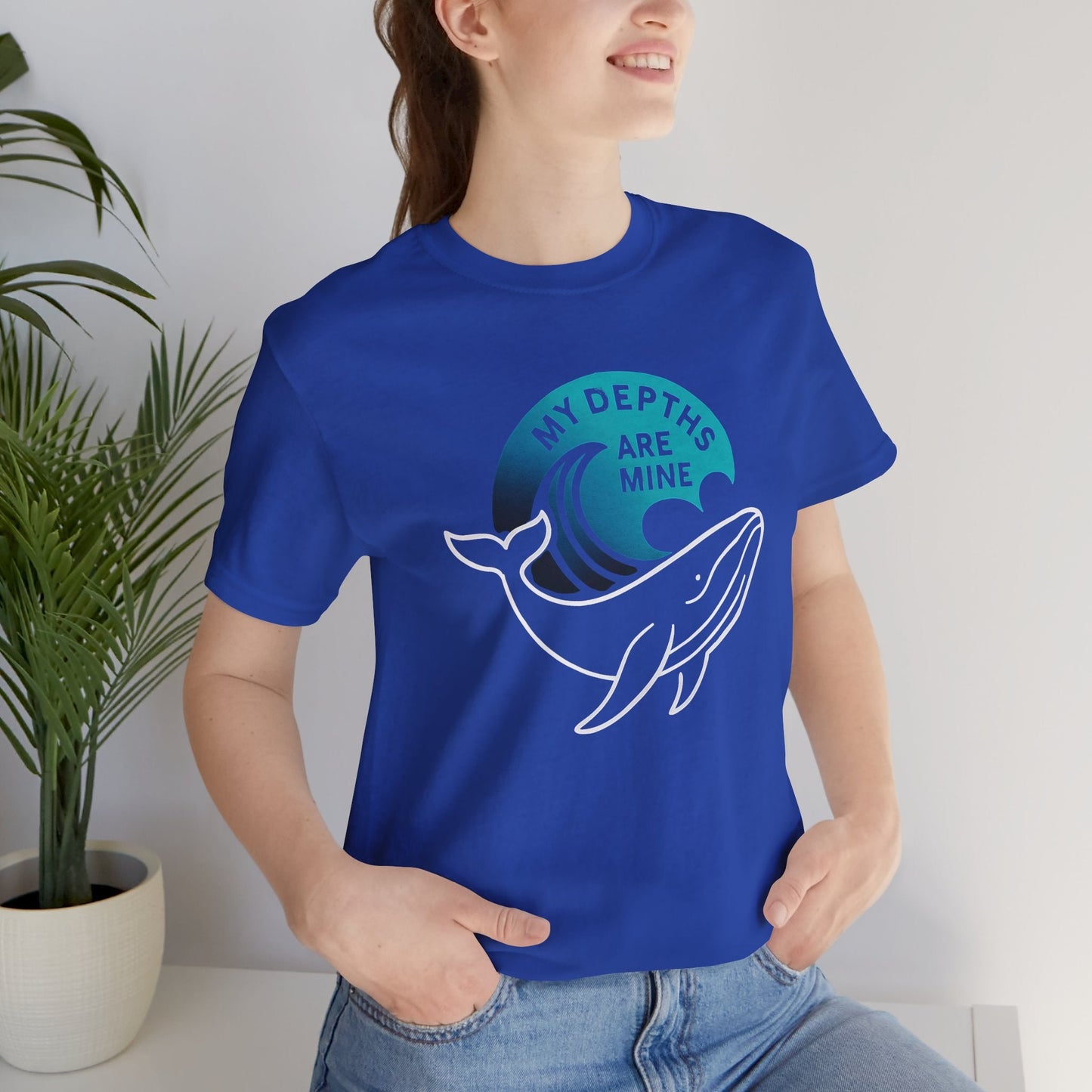 My Depths Are Mine Whale T-Shirt – Ocean Lover Statement Tee - Spirit Stitch